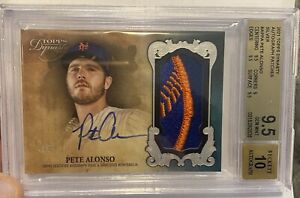 2021 Topps Dynasty Pete Alonso /5  Patch Auto BGS 9.5/10