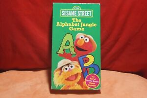 Sesame Street Alphabet Jungle Game VHS Video Tape 1998  Free Ship!!
