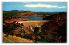 Don Pedro Dam Between Turlock and Modesto California CA UNP Chrome Postcard D21