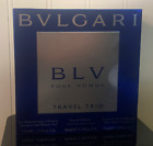 Bvlgari BLV Pour Homme EDT For Men 1.7 oz/50 ml Travel Trio NEW