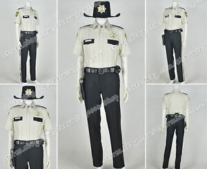 The Walking Dead Cosplay Sheriff Rick Grimes Costume Uniform Popular Outfit Suit