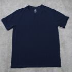 Tasc T-Shirt Mens Medium Blue Bamboo Performance Technology V-Neck S/S Pullover