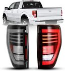 Black/Clear fit 2009-2014 Ford F150 Tail Lights LED Sequential Brake Rear Lamps