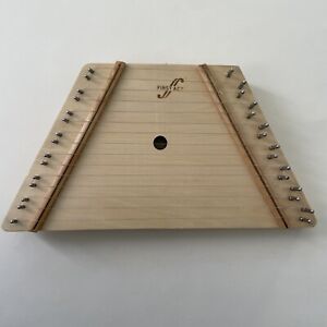 First Act Lap Harp Dulcimer Zither Wooden Stringed Instrument Pick Song Cards