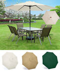 Umbrella Replacement Canopy for 6/8 Ribs Sun Protection Yard Parasol Top Cover