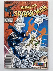 Web of Spider-Man 36 Newsstand KEY 1st Tombstone MARVEL 1987 1988