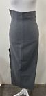 New With Tag ZARA Gray Long PENCIL SKIRT SIZE XS Office OL Slit $69