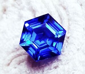 NATURAL Ceylon Blue Flawless Sapphire 9.50 Ct CERTIFIED Fancy Cut Loose Gemstone