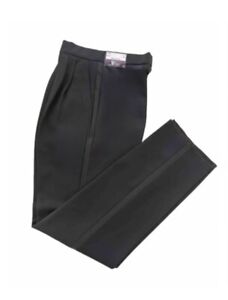 NEW Never Worn Women's Pleated Black Tuxedo Pants - 100% Polyester Machine Wash