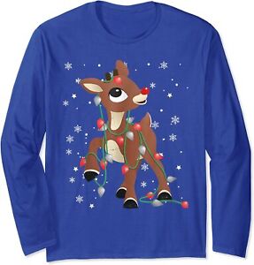 Rudolph The Red Nose Reindeer Christmas Fan  Long Sleeve T-Shirt