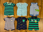 Carters Baby Boy Newborn Romper Summer Outfits Shorts Clothes Lot NB Big Guy