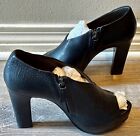 New With Box Brunello Cucinelli Leather Dark Gray Pumps Heels With Felt Bag 37/7