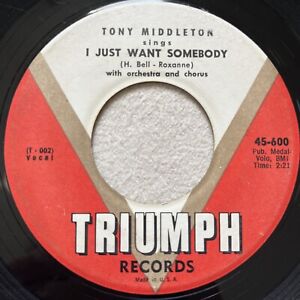 New ListingTONY MIDDLETON I Just Want Somebody / Count Your Blessings (1959) Doo Wop R&B 45