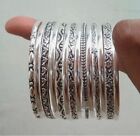 14 Set Of Silver Bangles Solid 925 Silver Handmade Stackable Women Bangle ST2
