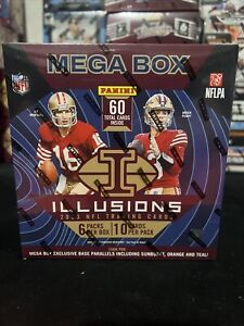 New Listing2023 Panini Illusions Football Mega Box NFL Trading Cards - Factory Sealed 💥💥
