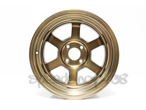 ROTA Grid V Wheels Sport Bronze 15X7 +20 4X100 67 Hub Civic EG Integra DC Miata