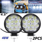 2x LED Work Light Flood SPOT Lights For Truck Off Road Tractor ATV Round 48W US