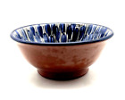Studio Hand Thrown Art-Pottery Blue Glaze Red Clay 4.25