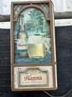 Vintage Original Hamm’s Beer Bar Advertising Lighted Beer Sign Works 18”x9.5”