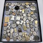 Jewelers lot of 75 Vintage Watch Parts Movements Omega, Elgin, Hamilton, Jules