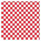 12 x 12 Red and White Checkered Hobby Cutter Vinyl Sheet Sticker Square Pattern
