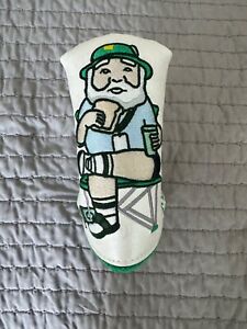 The Buck Club Blade White Leather Putter Headcover - Masters Gnome edition
