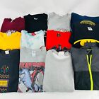 Vintage Graphic Shirts Lot Of 12 Mixed Sizes Batman Military Sweaters T-Shirts