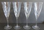 4 CRISTAL D'ARQUES CLEAR CRYSTAL CASSANDRA CHAMPAGNE FLUTES WEDDING NEW YEARS