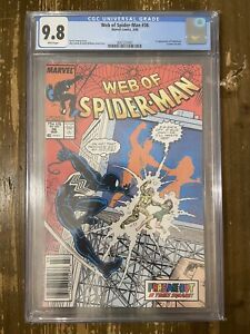 Web of Spider-Man #36 Newsstand CGC 9.8 First Appearance Tombstone Spider-verse