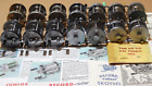 1940-50s' full range collection of 14 vintage Record 1300-3000 casting reels