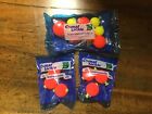 3 New Pack Lot COMAL Tackle Neon Color Foam Snap on Floats Bobbers - Made in USA