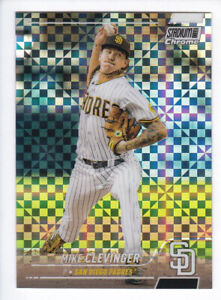 2022 Topps Stadium Club Chrome MIKE CLEVINGER X-Fractor Parallel #319