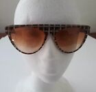 YSL Yves St Laurent Vintage Sunglasses -  Plaid Frame, Brown Lenses