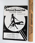 Hollywood Kennel Club Florida Art Deco Greyhound Racing Program 1949