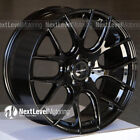 Circuit CP31 19x8.5 5-112 +35 Gloss Black Wheels Fits VW Jetta Mercedes Concave