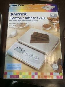 Salter Electronic Kitchen Scale Removable Stainless Steel Cover