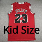 4 Colors Kid Size Chicago Jordan 23# Basketball Jersey All Stitched Youth-
