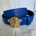 Versace Belt Medusa Blue Size 36-40