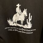 Zach Bryan Sweatshirt Black Cowboy Horse “Not Fear Tomorrow Today Has Been”