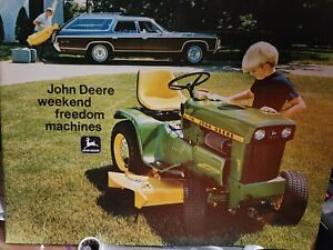 Original  John Deere  Lawn&Garden Tractor Sales Brochure