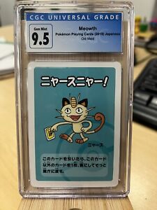 Old Maid Meowth 2019  Cgc 9.5 Pokemon Playing Cards Japanese
