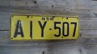 New South Wales Yellow and Black with Original paint license plate!!!!!!