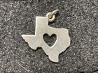 Signed JAMES AVERY Texas w/Cutout Heart Sterling Silver CHARM Retired? 3.2g #884
