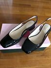 black patent leather sling back shoes Kate Spade 8.5 womens
