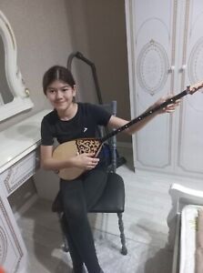 Dombra (dombyra) Kazakh National Professional Musical Instrument with case 94 cm
