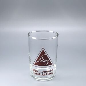 Blatz Beer Shell Glass / Vtg Barware Advertising / Man Cave Home Bar Decor Gift