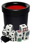 16mm White Poker Dice Clubs 