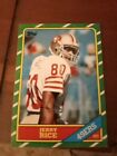 1986 Topps Jerry Rice #161 Rookie RC  Mint Or Better