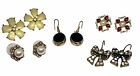 Vintage pierced earring 5pc  lot very good condition costume jewelry