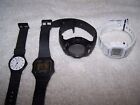 4 Mens Casio Watches w/Bands-W217H F108WHC WS220 MQ-24-2 WORKS 2 PARTS REPAIR